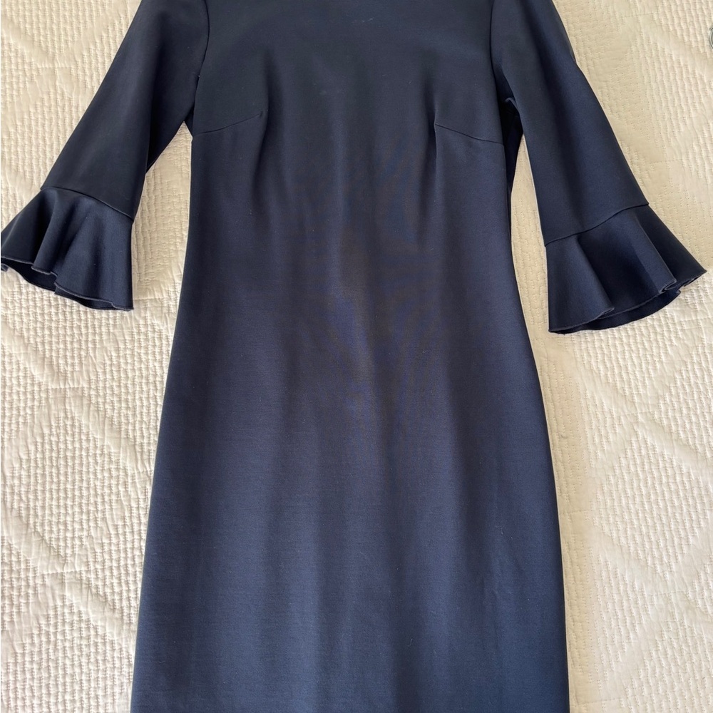 Banana Republic Dark Blue Bell Sleeve Dress